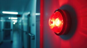 Fire alarm detector, strobe light